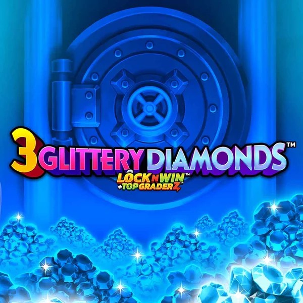 3 Glittery Diamonds by PearFiction Studios, showcased at instantscasino.ca – game logo
